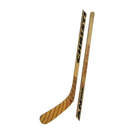 wooden ice hockey stick
